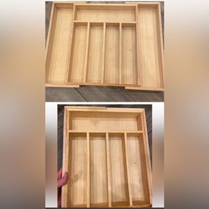 Mountain Woods Expandable Silverware Tray/organizer (natural wood)